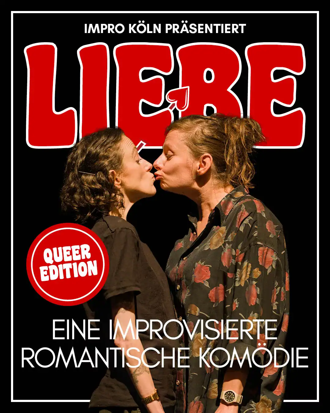 Lustige Stand-up Comedy mit Nele Mathew bei ImproKoeln in einer Kneipen-Atmosphäre.